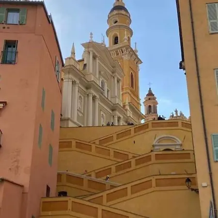 T2 Ouvert A 5 Min Des Plages, Au Calme, Avec Balcon Et Garage Apartmán Menton