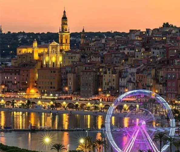T2 Ouvert A 5 Min Des Plages, Au Calme, Avec Balcon Et Garage Apartment Menton